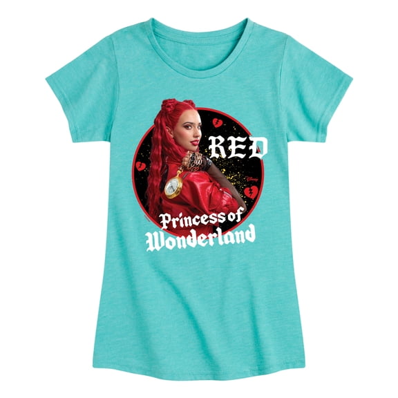 Disney - Descendants 4 - Red Princess Of Wonderland - Youth Girls Fitted Short Sleeve Graphic T-Shirt