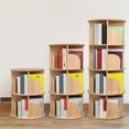thumbnail image 4 of Rotating Bookshelf 3 Tier 360 Display Floor Standing Wood Bookcase Corner Storage Rack for Adults Kids Multi-Functional Bookshelf Organizer, 4 of 4