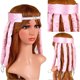 thumbnail image 2 of Rizadores de pelo sin calor para cabello largo, diadema de seda para rizar durante la noche con pinza, rulos de espuma rosa., 2 of 5