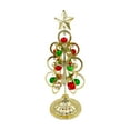 thumbnail image 2 of Hwkond Artificial Christmas Tree Tabletop Metal Christmas Tree Wrought Iron Ornament Display Stand Christmas Ornament 10 Inch Desktop Decorations Mini Xmas Tree, 2 of 7