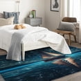 thumbnail image 4 of Sailboat Area Rugs for Bedroom Living Room - 6x9 ft - Starry Sky Carpet for Home Decor - Sea Patterned Decorative Indoor Large Rug - Washable & Soft & Non Slip & Low Pile Z&0479, 4 of 7