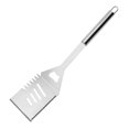 thumbnail image 1 of ¡Ahorra con Rebajas!, Pala para freír de acero inoxidable para hornear platos de barbacoa al aire libre Pala para freír filetes Hierro para asar a la parrilla Pala para panqueques con agarre manual, 1 of 7