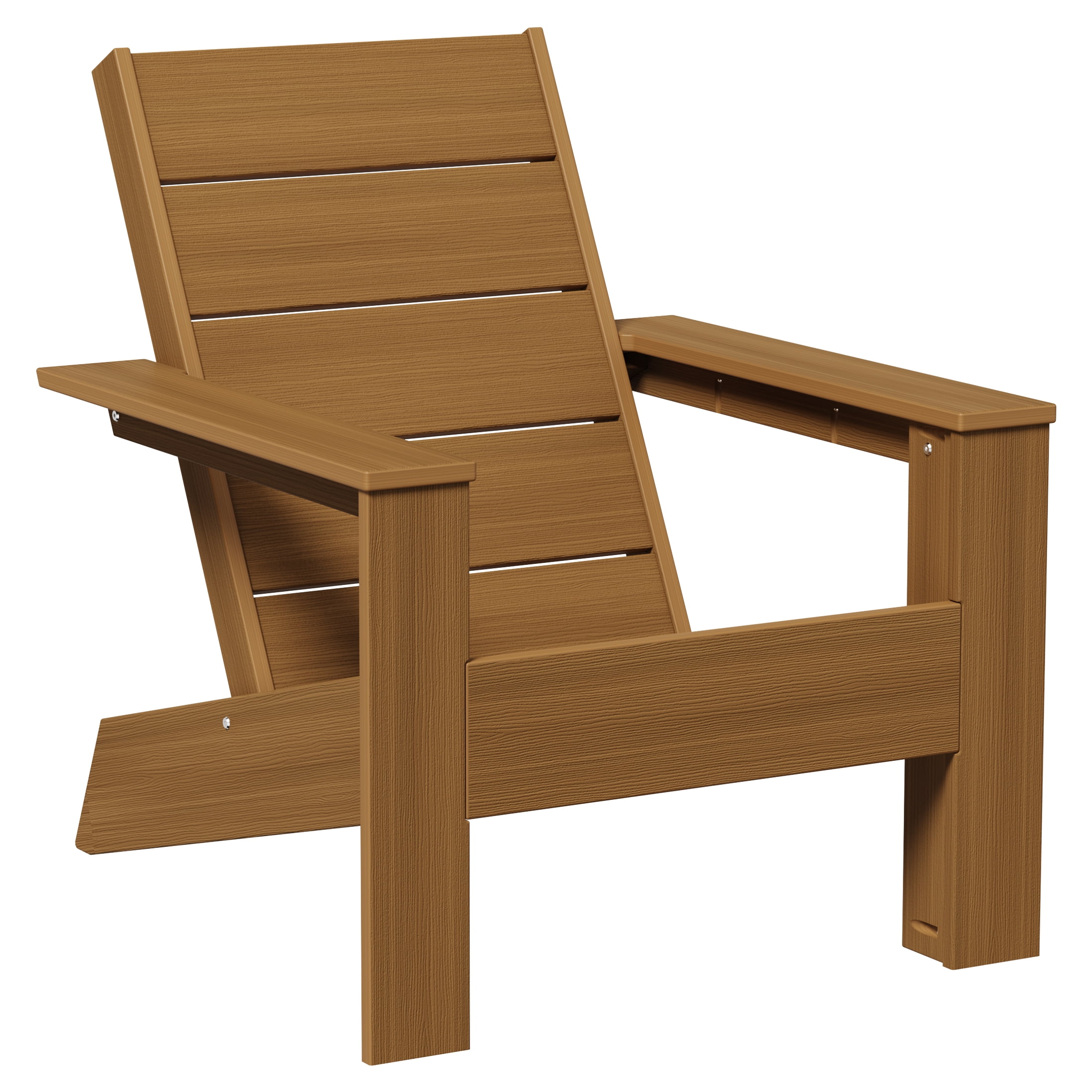 Better Homes & Gardens Ezra Outdoor HDPE Adirondack Chair, Teak