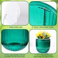 thumbnail image 2 of 3 Pack Self Watering Hanging Baskets,Bexikou Hanging Flower Pots with Drainage Holes & Chain Hooks,Plastic Plant Containers Hanger Holders for Home Garden Flowers & Plants, 2 of 7
