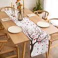 thumbnail image 3 of Love Tree Table Runner - 72 Inch Long, Kitchen Dining Table Runner Dresser Scarves, Valentine's Day Red Heart Modern Minimalist Farmhouse Decor for Coffee Tables Wedding Party Banquet, 3 of 8