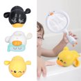 thumbnail image 3 of Baby Bath Toys, Different Color Develop Imagination Scoop Net Smoothing Edges Wind Up Ducks Bath Toy  For Home Play, 3 of 8