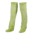 thumbnail image 4 of yuksok over Knee High Fuzzy Socks Bedroom Boot Socks Lady Cozy Super Soft for Women Green S, 4 of 9