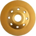 thumbnail image 5 of 115mm X 22,2mm 4,5 Pouces Diamant Disque de Broyage Double Rangée Abrasif Coupe Segment de Roue de Coupe Roues Meuleuse Angulaire pour Béton Granit Pierre Marbre de Maçonnerie et Enlever le Plâtre, 5 of 5