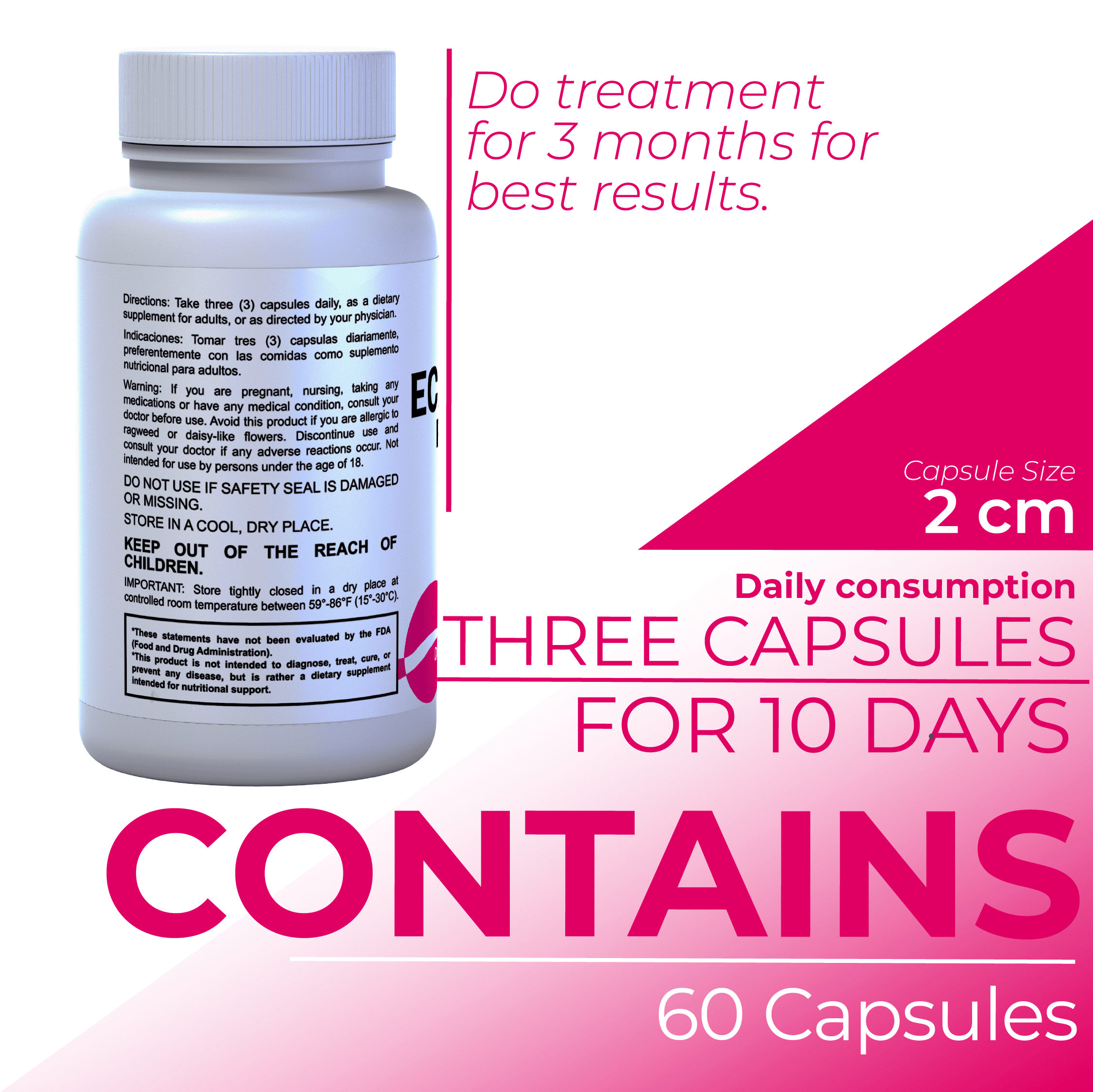 HALLUSA NATURAL Echinacea Purpurea Immune Support Capsules, 60