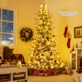 thumbnail image 2 of Gymax 8 FT Artificial Christmas Tree w/1108 PE PVC Branch Tips & 450 LED Lights, 2 of 10