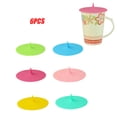 thumbnail image 4 of Raindrops 6Pcs Silicone Dustproof Cup Lid For Households With Airtight Sealing And Assorted Colors, 4 of 8