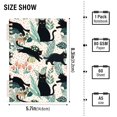 thumbnail image 2 of FORMRS 1-Subject Spiral Notebook 8" x 5" College Ruled 60 Refillable Sheet A5 Hard Cover, 2 Pack, Black Floral Cat Pattern, 2 of 7