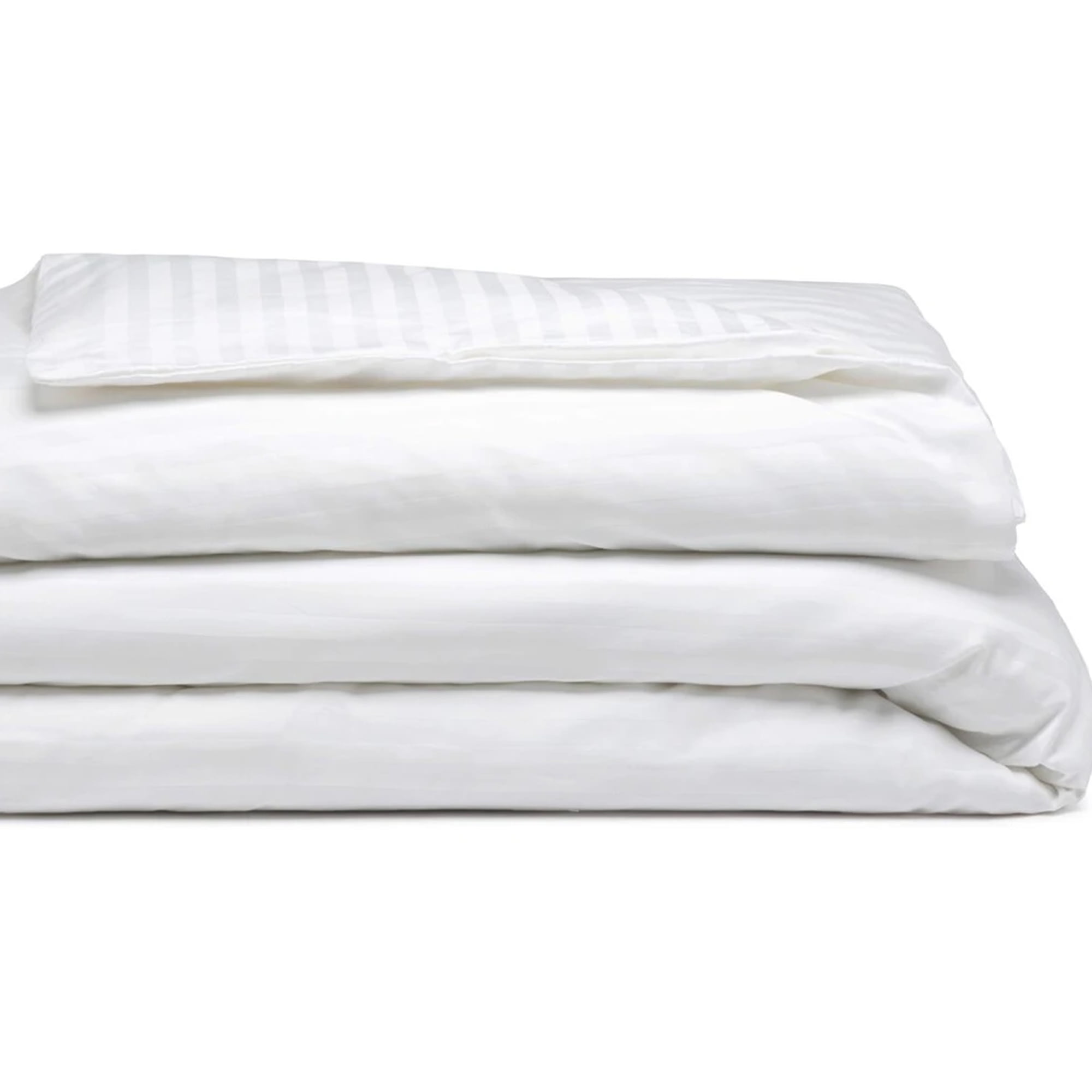 Trident Whites Duvet Cover, Fine Quality Blended Cotton Hotel Whites