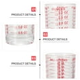 thumbnail image 3 of MasteelfCA 3 Pcs Transparent Graduated Cups Glass Measuring Glass Coffee Milk Measuring Cup, 3 of 8