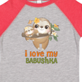 thumbnail image 4 of Inktastic Sloth I Love My Babushka Boys or Girls Toddler T-Shirt, 4 of 5