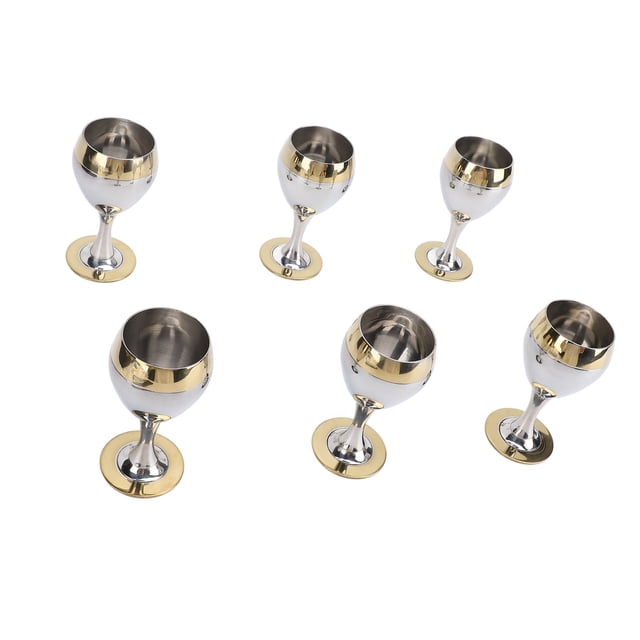 Cambilleras de vino, Copas de vino de metal portátiles resistentes un alta temperatura 304 acero para acampar inoxidable