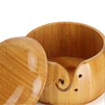 thumbnail image 4 of Wooden Yarn Storage Bowl Environmentally Friendly for Household Circular with Lid Crafted Box, 4 of 4
