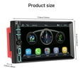 thumbnail image 3 of Woudy 7 inch Double DIN Car Stereo, Touch Screen Bluetooth FM Wireless Apple Carplay with GPS Navigation, 3 of 15