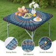 thumbnail image 4 of Elastic Edge Boho Floral Square Tablecloth, 36x36 Inch Table Cover for Casual Dining, Party Decor, and Outdoor Patio Use, 4 of 6