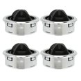 thumbnail image 1 of Lot de 4 grilles d'aération pour climatisation, en ABS noir et argent, galvanisées, pour yacht, bus, bateau, 1 of 4