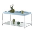 thumbnail image 3 of Convenience Concepts Palm Beach Table Basse en Verre Clair et Métal Chromé, 3 of 9