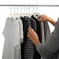 thumbnail image 6 of Simplify 25 Pack Slim Velvet Suit Hangers in Ivory, 6 of 7