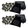 thumbnail image 1 of de 2 Tarjetas Hechas con Piedras Rúnicas Grabadas en , con Accesorios para Bolsas, Juguetes para CUTICAT tarjeta de piedras rúnicas de cristal, 1 of 5