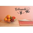 thumbnail image 1 of Custom Decals Restaurante Wall Art Size: 16 Inches x 24 Inches Color: Black, 1 of 1