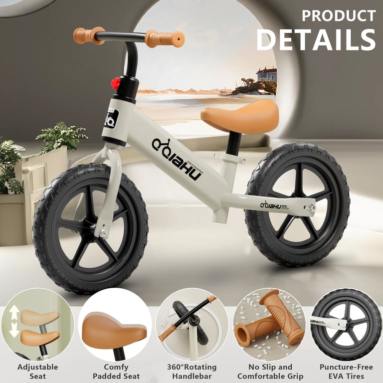 Kids Balance Bike, HDJ Toddlers Balance Bike for Boys and Girls