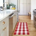 thumbnail image 7 of iOhouze Outdoor Rugs 2.3x3.6 White and Red Checked Rug Christmas Door Mats Washable Layered Front Door Mat for Porch Entryway Farmhouse, 7 of 7