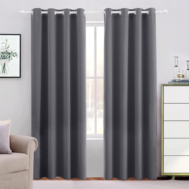 NANWEI Cortinas Blackout con Aislamiento Térmico para Estar/Recámara Ventana, con Ojales en la Parte Superior, Suave 100% Poliéster Tela Impermeable, Reducci&oacut