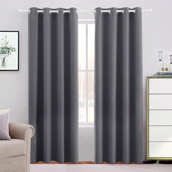 NANWEI Cortinas Blackout con Aislamiento Térmico para Estar/Recámara Ventana, con Ojales en la Parte Superior, Suave 100% Poliéster Tela Impermeable, Reducci&oacut