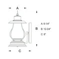thumbnail image 2 of Vaxcel - Dockside 1-Light Outdoor Wall Sconce in Coastal and Lantern Style 12.75, 2 of 6