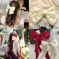 thumbnail image 4 of 8Pcs Big Bow Hair Clips, Premium Satin Hair Bows with Long Ribbons for Women, Girls, Teens (Elegant Hair Accessories), 4 of 5