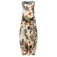 thumbnail image 3 of ZANZEA Womens Dresses Floral Print Sleeveless Holiday Tank Dress, 3 of 4