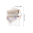 thumbnail image 2 of unbranded Kalimba Portátil Transparente 17 Teclas Con Sonido Claro Y Compacto Para, 2 of 6
