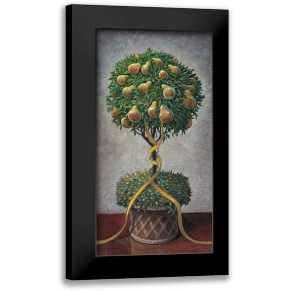 Fisk, Arnie 9x14 Black Modern Framed Museum Art Print Titled - Holiday Pear Topiary