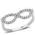 thumbnail image 1 of Alamode DA315-7 Femmes Pas Placage Anneau en Acier Inoxydable avec AAA Grade CZ en Clair - Taille 7, 1 of 1
