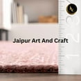 thumbnail image 5 of Jaipur Art And Craft Pink Jute Area Rug Rectangle Braided Reversible Outdoor Carpet (2x3 Sq ft), 5 of 6