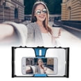 thumbnail image 4 of Phone Video Camera Cage, Flexible Portable Smartphone Video Camera Cage Shock Resistant Durable ABS  For Vlog Blue, 4 of 8