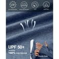 thumbnail image 4 of Roadbox Mens UPF 50+ Fishing Shirts, Long Sleeve UV Sun Hoodie, Hiking Running Swim Athletic Workout Shirt, 4 of 6