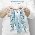thumbnail image 3 of Sock Drying Rack, Hanging Clothes Drying Rack with 32 Clothes Pegs for Socks, Underwear,(Blue),32*32*23cm, 3 of 5