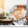 thumbnail image 4 of Cute Oven Mitts,Colorful Pumpkin Halloween Pattern Oven Mitt 2-Pack Set,Kitchen Gloves for Oven,Heat Resistant Oven Mitts 7.7"x12", 4 of 7