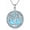 B01-Turquoise Tree of Life, variant on Best Gifts for Mom 925 Sterling Silver Tree of Life Necklace Mother Daughter Son Lotus Mother Jewelry for Mother's Day Christmas