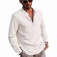 thumbnail image 2 of Men's Long-sleeved Casual Shirt Hot Men's Top, 2 of 4