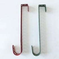 Christmas Style Wreath Hook, Heavy-Duty Metal Hanger, Door & Wall Decorative Hook, Floral Wreath Hanging Tool, Holiday Wall Hook