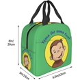 thumbnail image 5 of Curious George 19 Cartoon Pattern Portable Lunch Bag Printed Meal Bag Insulation Bag Portable Lunch Bag AS PIC, 5 of 8
