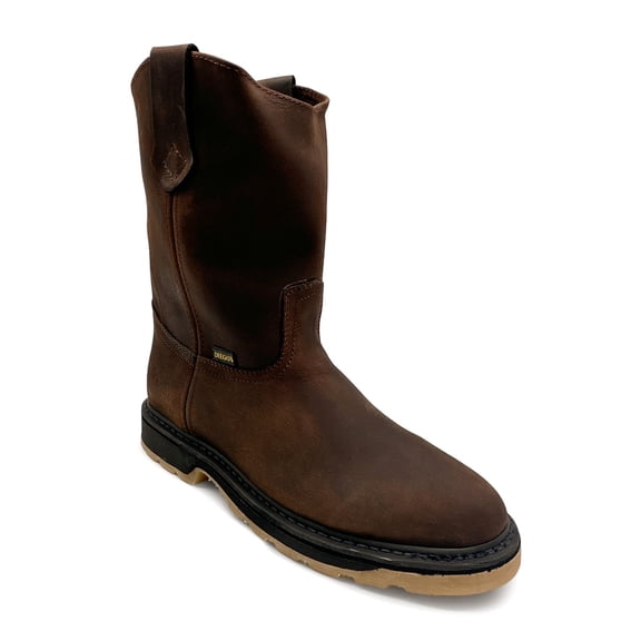 The Western Shops Men's Pull On Leather Mid Calf Soft Toe Work Boot