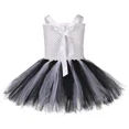 thumbnail image 5 of Vestido de tul con espadas en blanco y negro para niñas, traje de póquer, reina de corazones, disfraz de fiesta de Halloween para niñas, 5 of 5