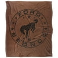 thumbnail image 2 of Ford Blanket, 50'x60' Vintage Bronco Leather Logo Silky Touch Super Soft Throw Blanket, 2 of 6